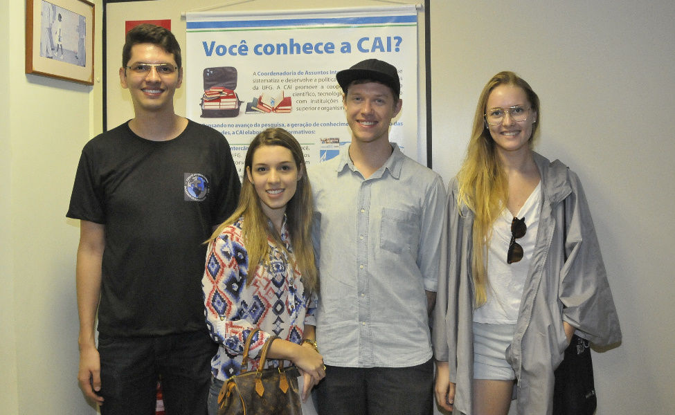 Estudantes da UFG e intercambistas