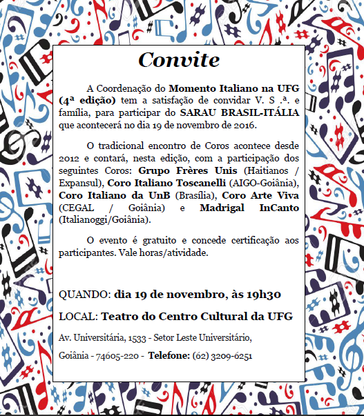 Sarau Brasil-Itália 2016