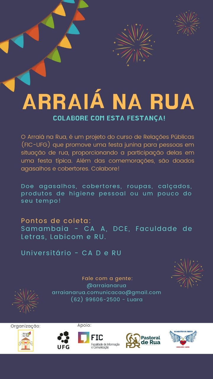 Campanha agasalho Arraiá na Rua