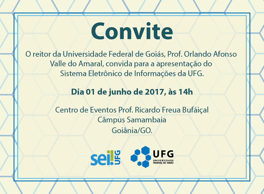 Convite SEI UFG