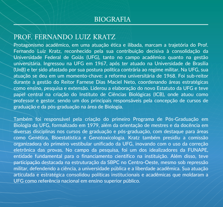 entrega de título emérito ao prof. Fernando Luiz Kratz, do ICB