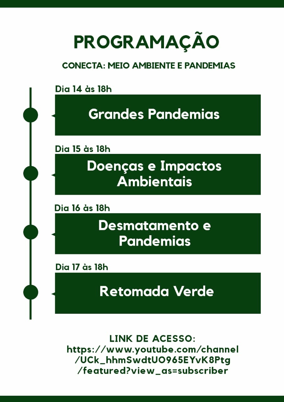Evento on-line "Conecta: meio ambiente e pandemias"