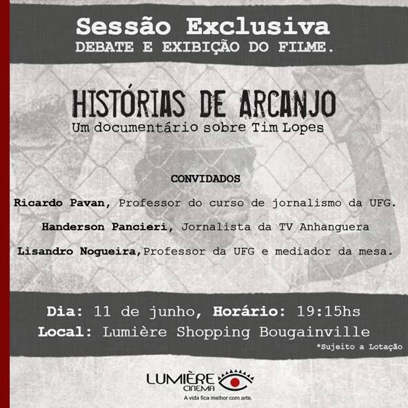 Debate e exibição do filme Histórias de Arcanjo