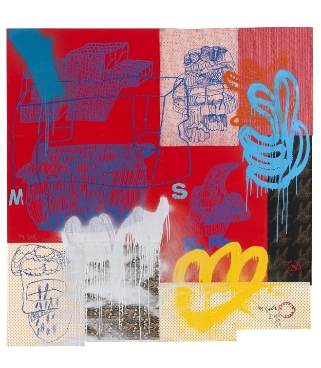 desenho sobre papel 2023 210cm x 184cm - Marcelo Solá