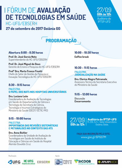 I Fórum de Avaliação de Tecnologias em Saúde