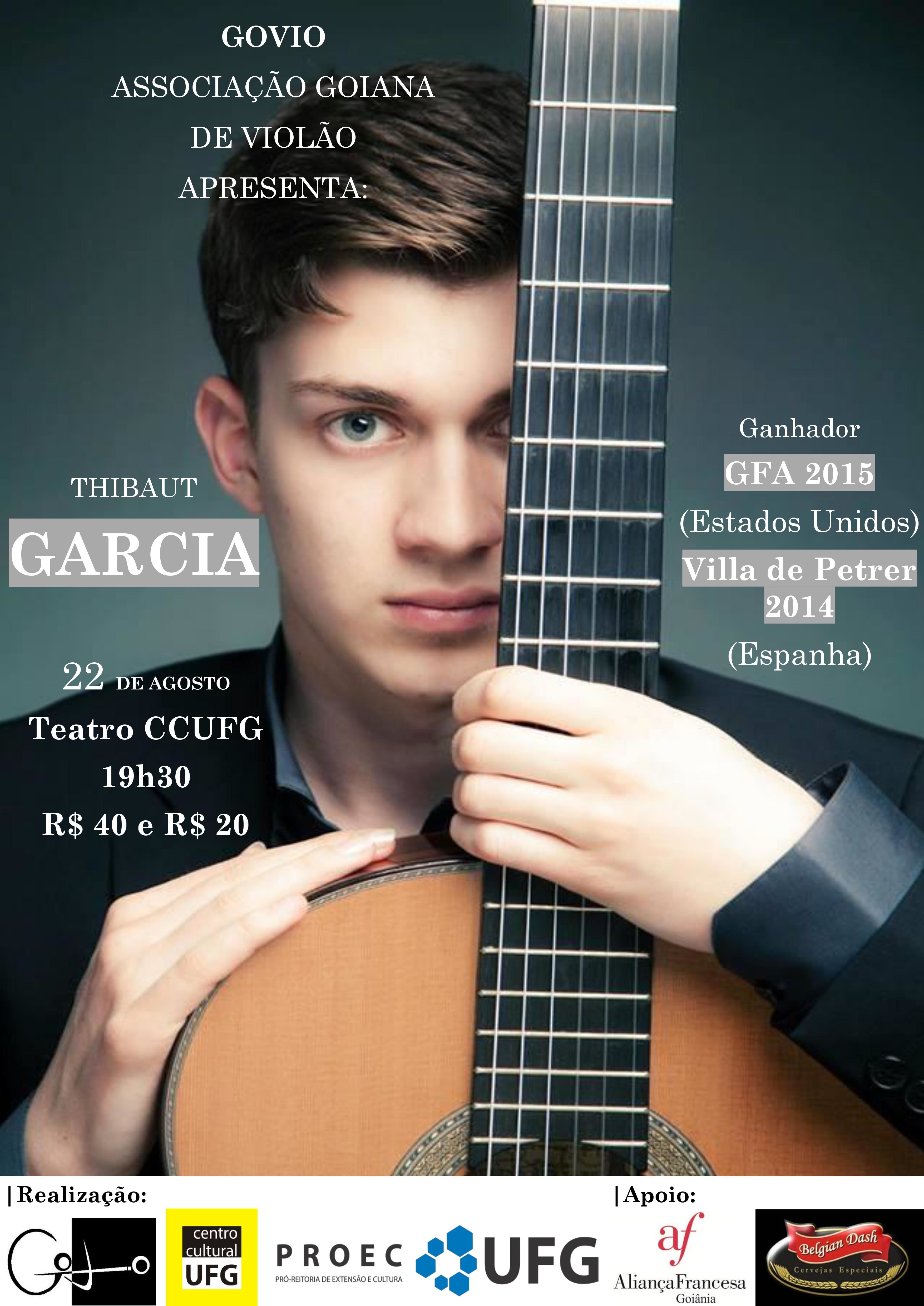Recital e Master Class com Thibaut García
