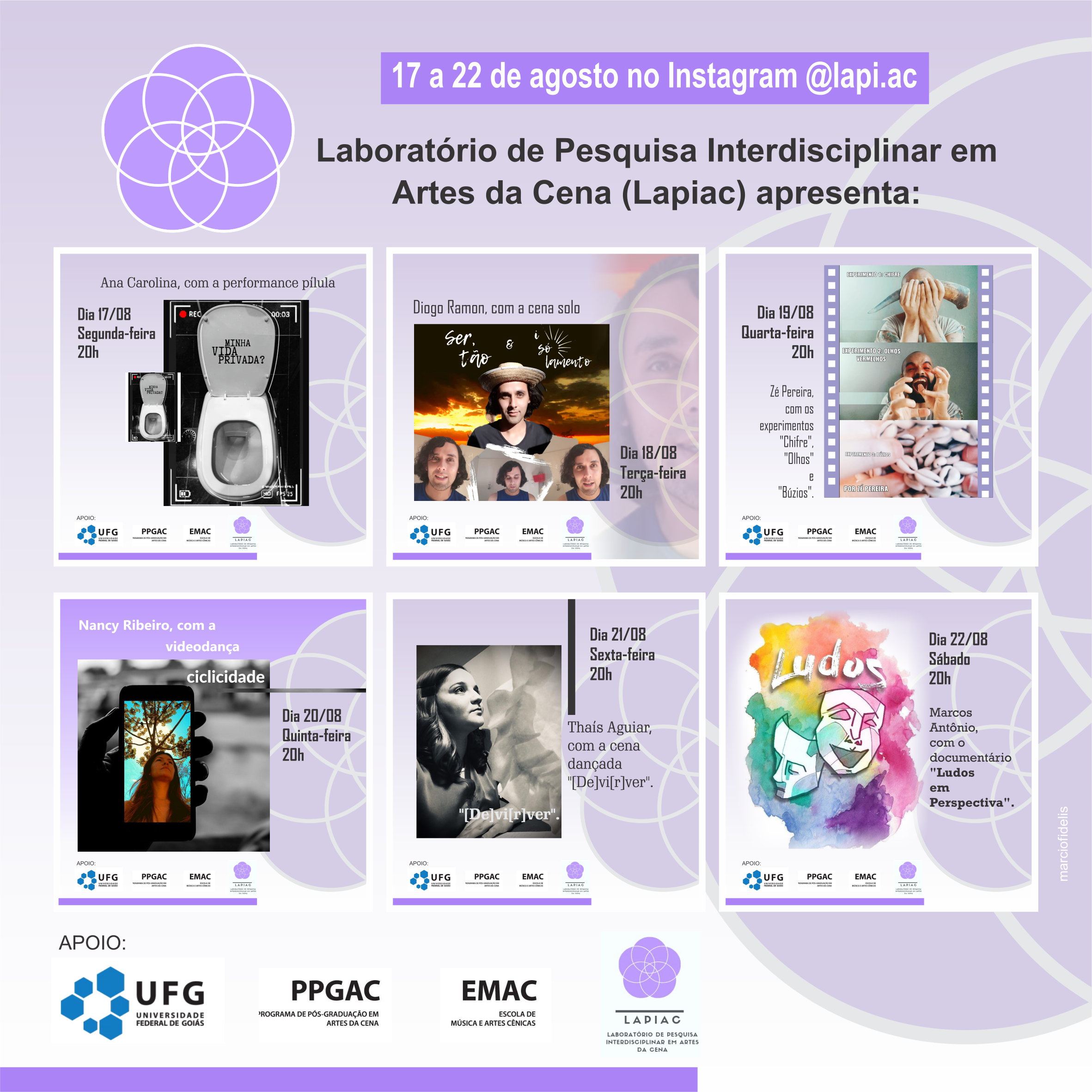 'Mostra de trabalhos per.formativos' dos estudantes da Emac e FCS 4