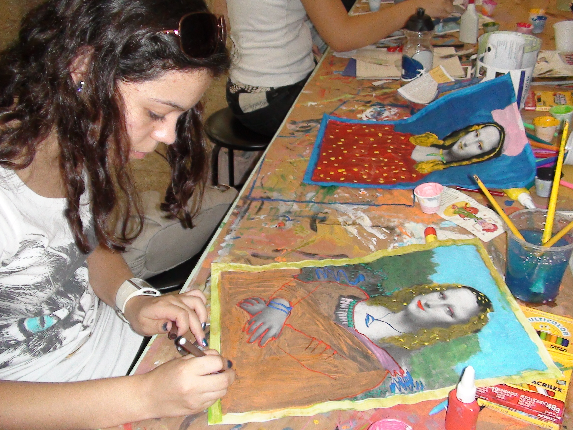 No Espaço das Profissões, atividades do curso de licenciatura em Artes Visuais foram