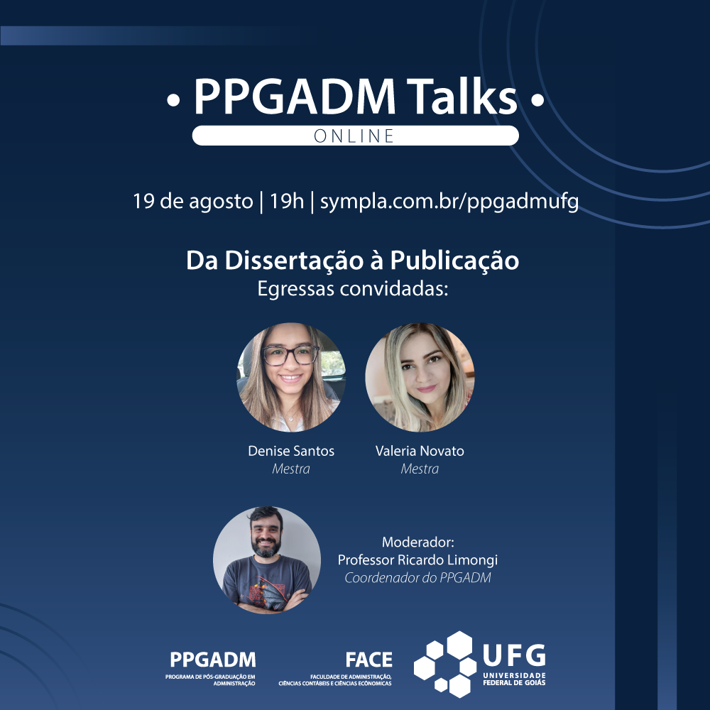 PPGADM Talks - Da Dissertação à Publicação