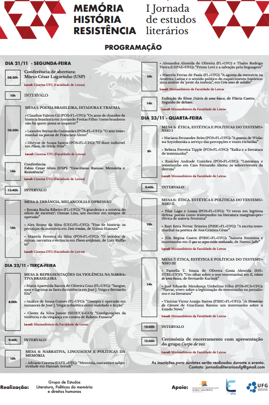  I Jornada de Estudos Literários