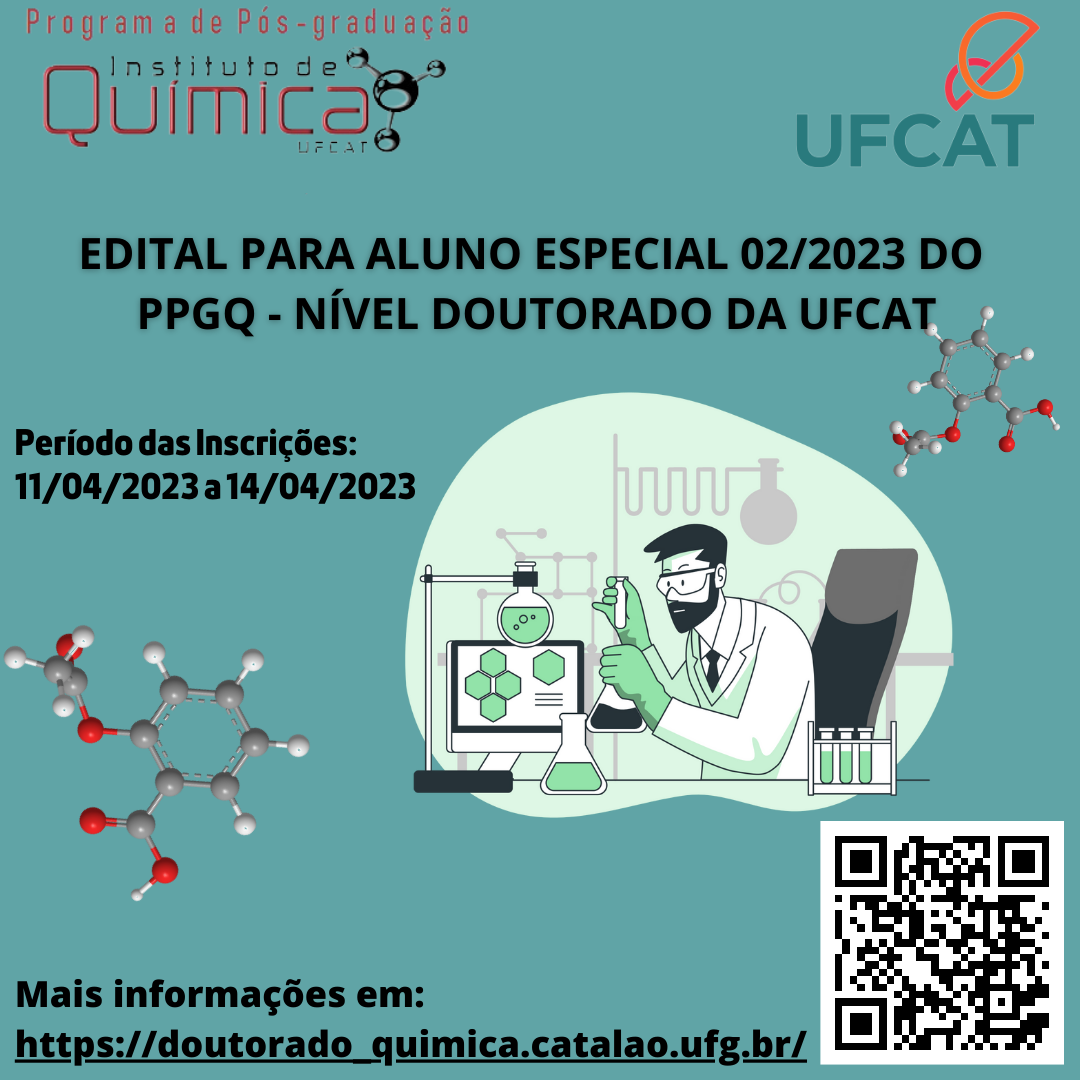 Edital de aluno especial 02/2023.