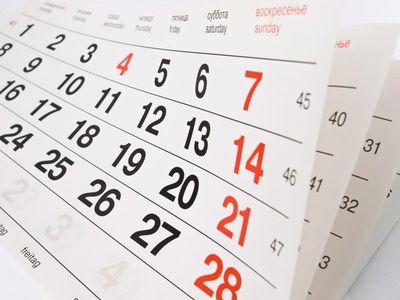 calendário.