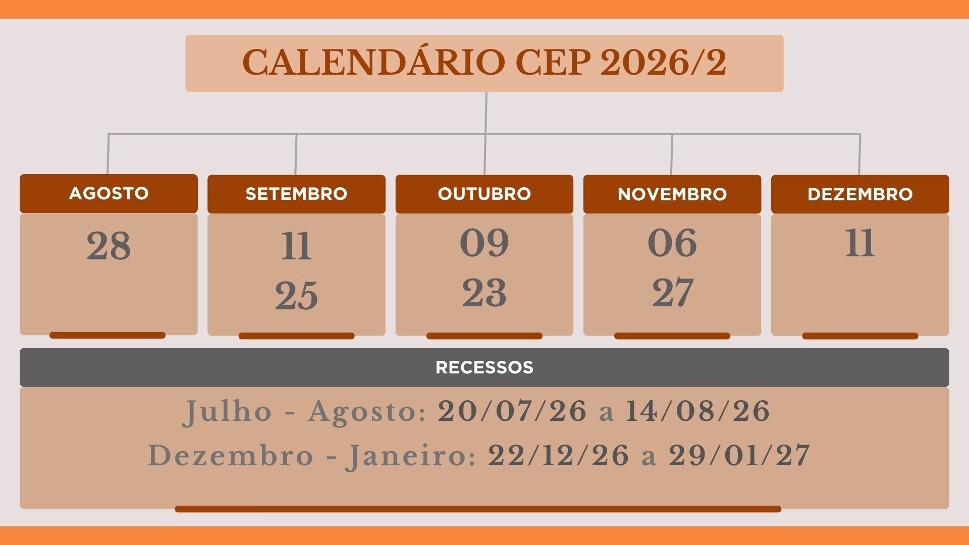Calendário 2026/2