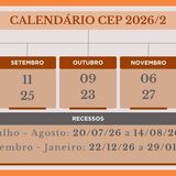 Calendário 2026/2