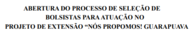 Edital Bolsas Nos Propomos Guarapuava 2 2021