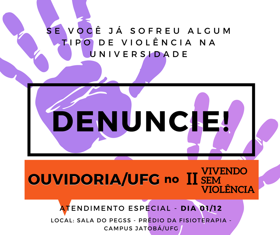 Ouvidoria UFG no II Vivendo sem Violência