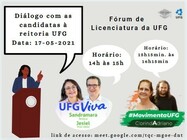 diálogo com as candidatas a reitoria da UFG