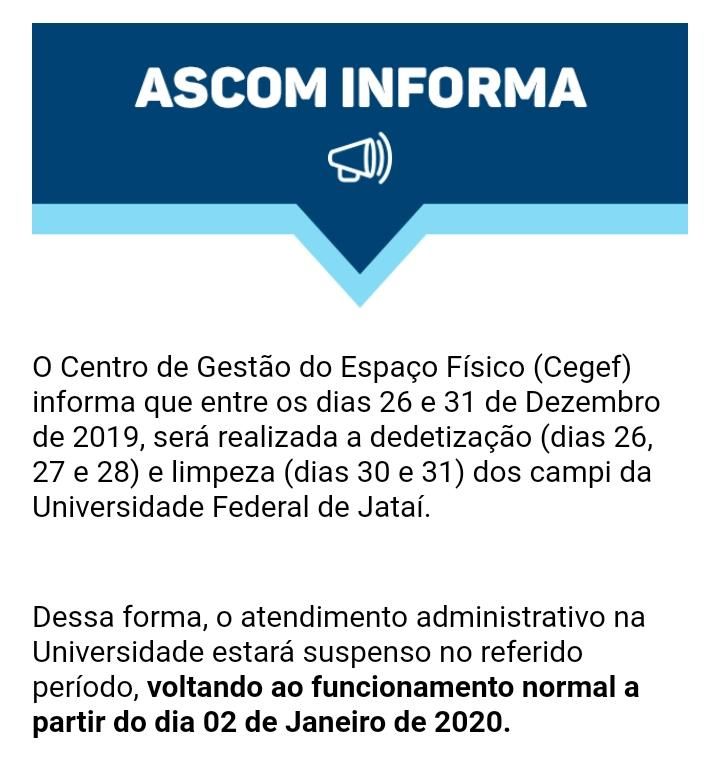 comunicado ascom