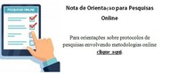 Nota de Orientação para Pesquisas Online