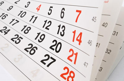 Calendário de Reuniões