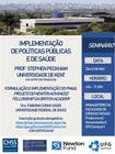 Seminário Implementação DE POLÍTICAS PÚBLICAS E DE SAÚDE