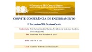 Convite conferência SBS