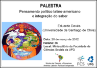 Palestra Pensamento político latino-americano