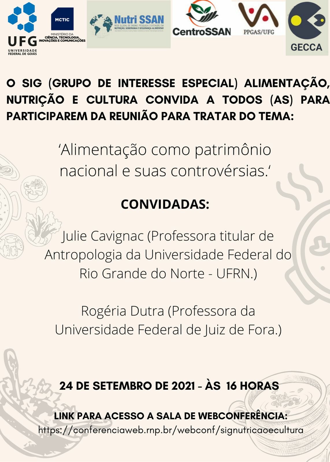 evento alimentação patrimônio nacional