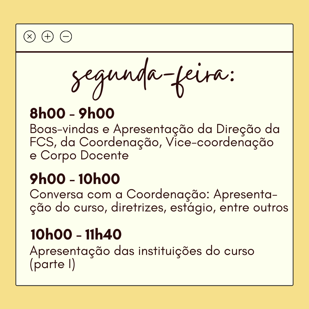  cronograma dia 26