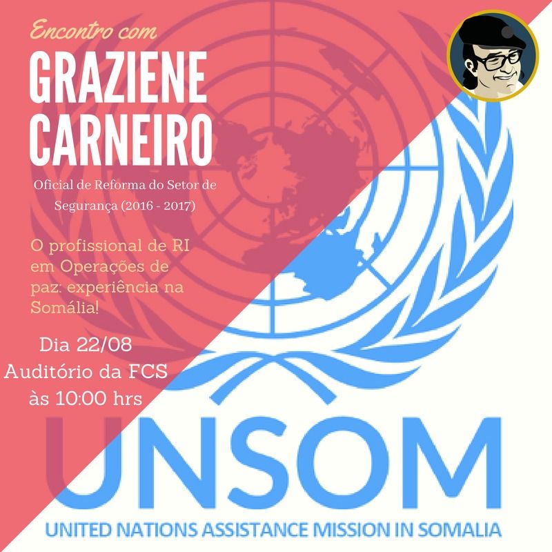 palestra "O profissional de RI em operações de paz: experiência na Somália"