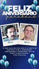 Story instagram de feliz aniversário ousado azul