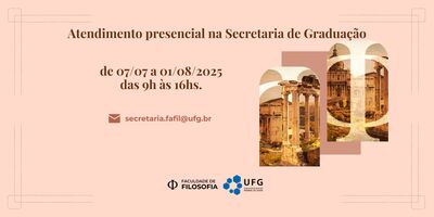 Horário da Secretaria de Graduação JULHO