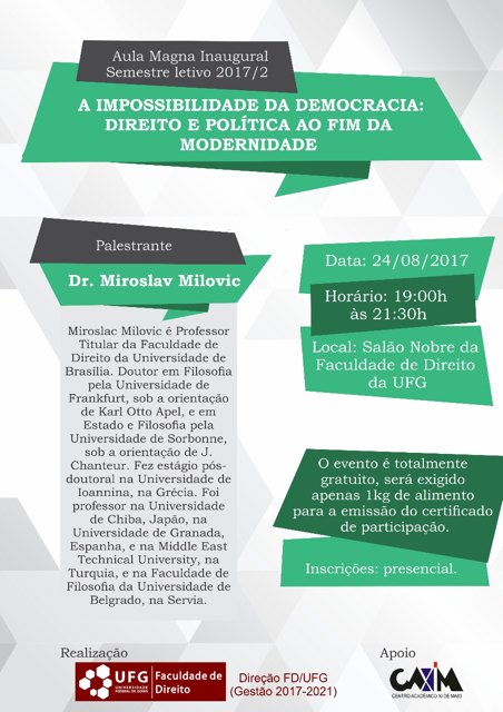 Aula Inaugural - Direito