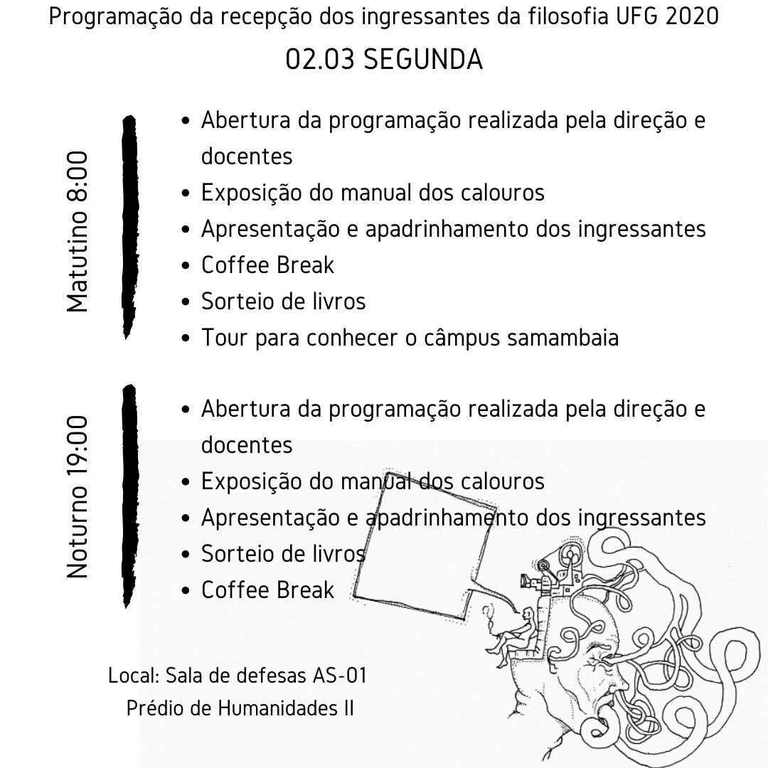 Programação recepção aos calouros 2020 - 3