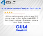 História UFG é 4 estrelas
