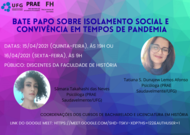 Isolamento e convivência em tempos de pandemia