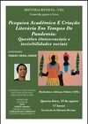 Pesquisa acadêmica e produção literária