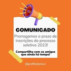 ProfHistória - prorrogado