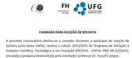 chamada para seleção de bolsista