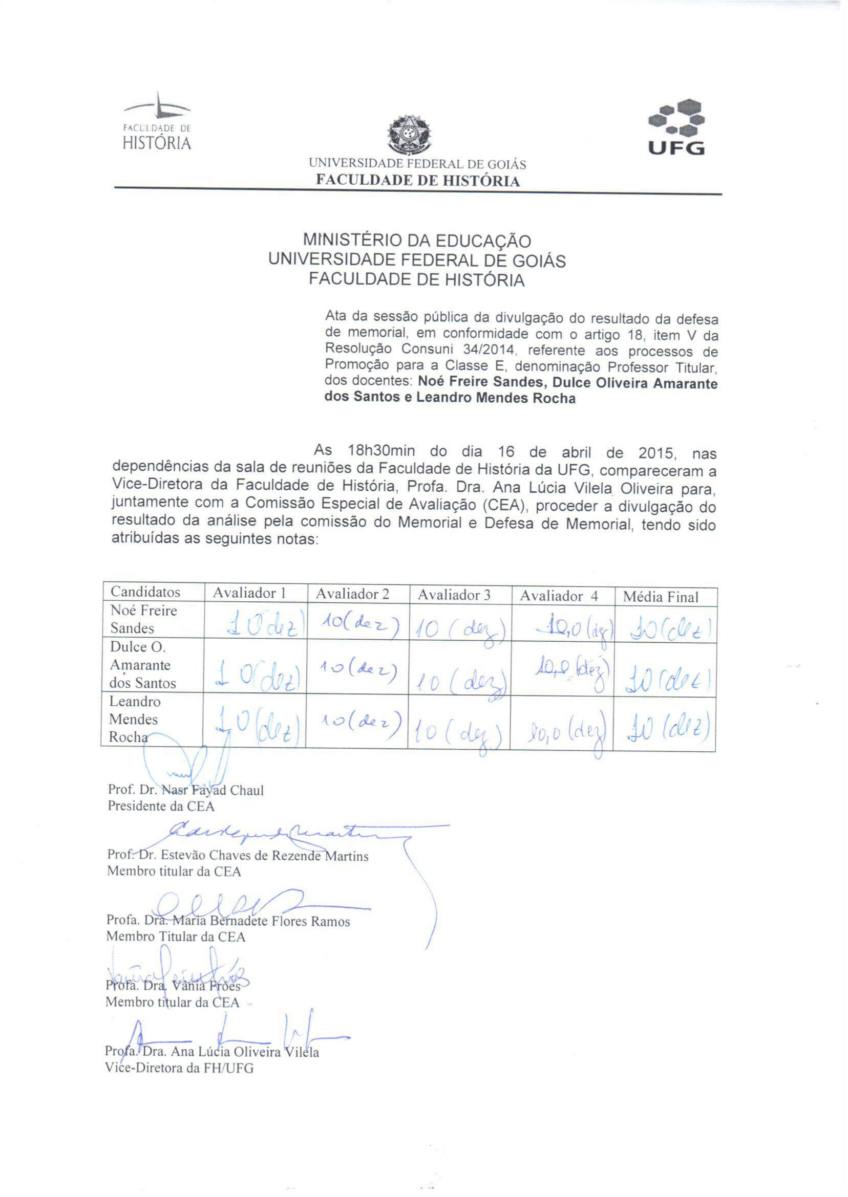 Ata da sessão pública 2015