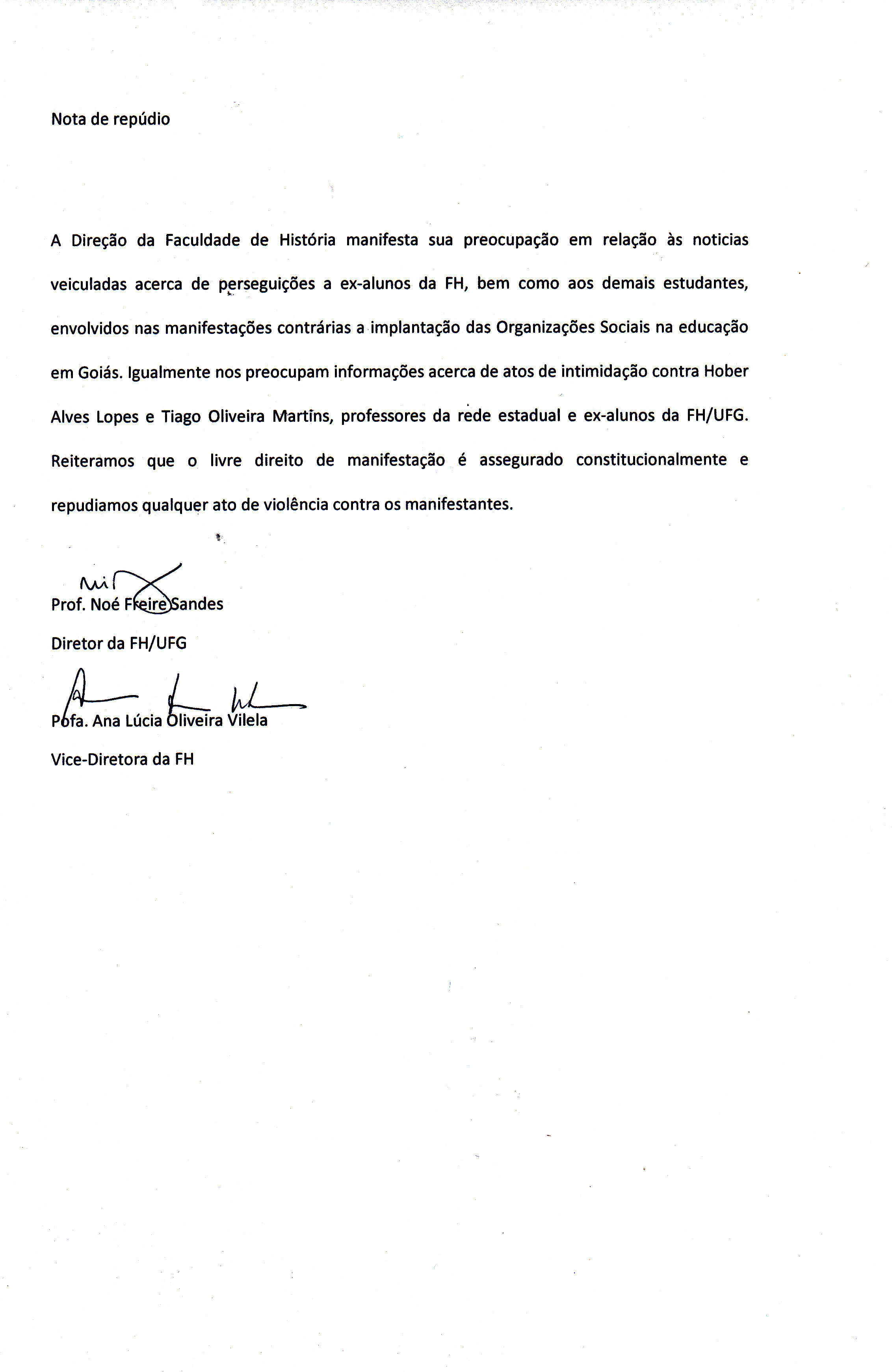 Nota de repudio 27.09.2016