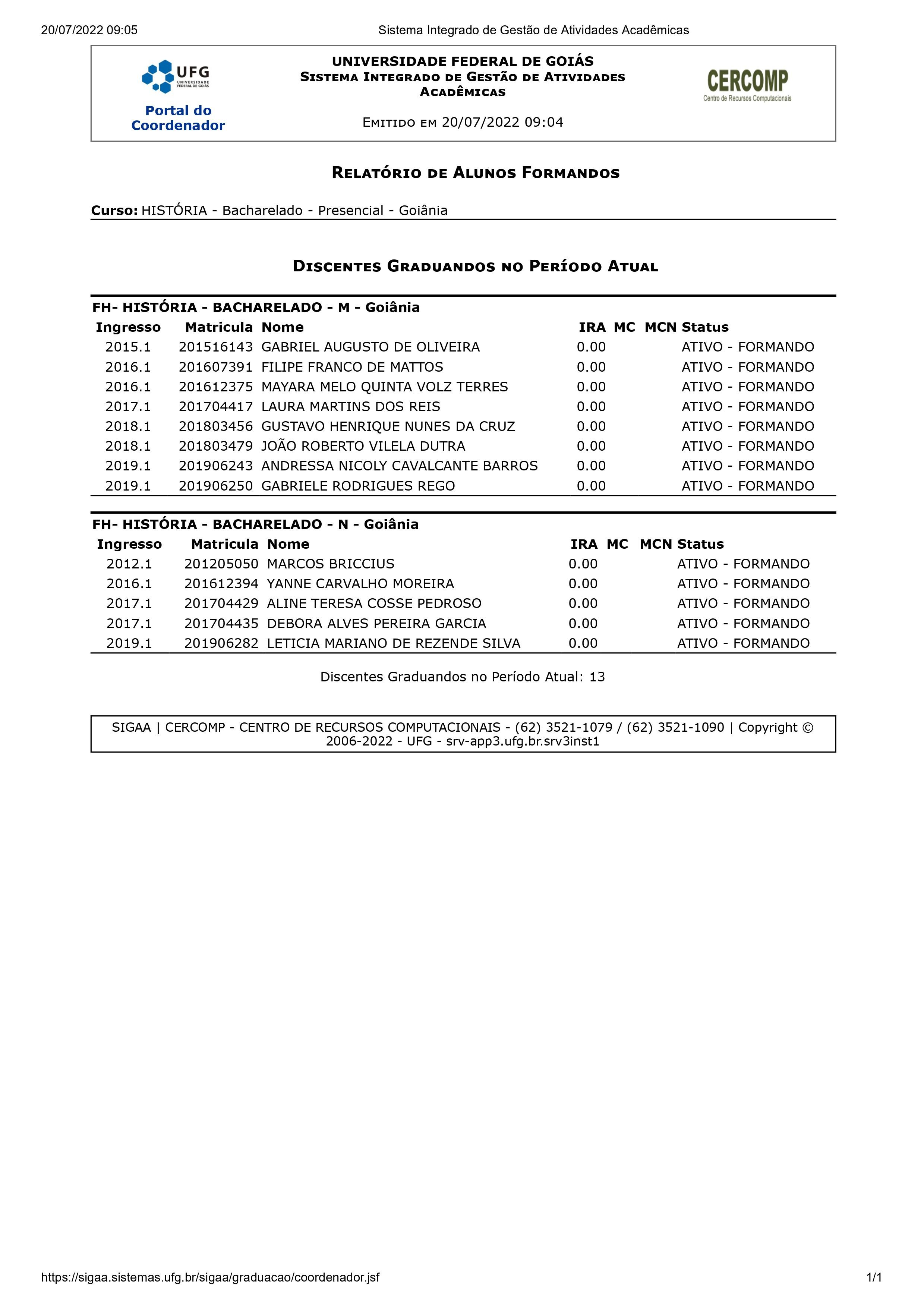 Sistema Integrado de Gestão de Atividades Acadêmicas