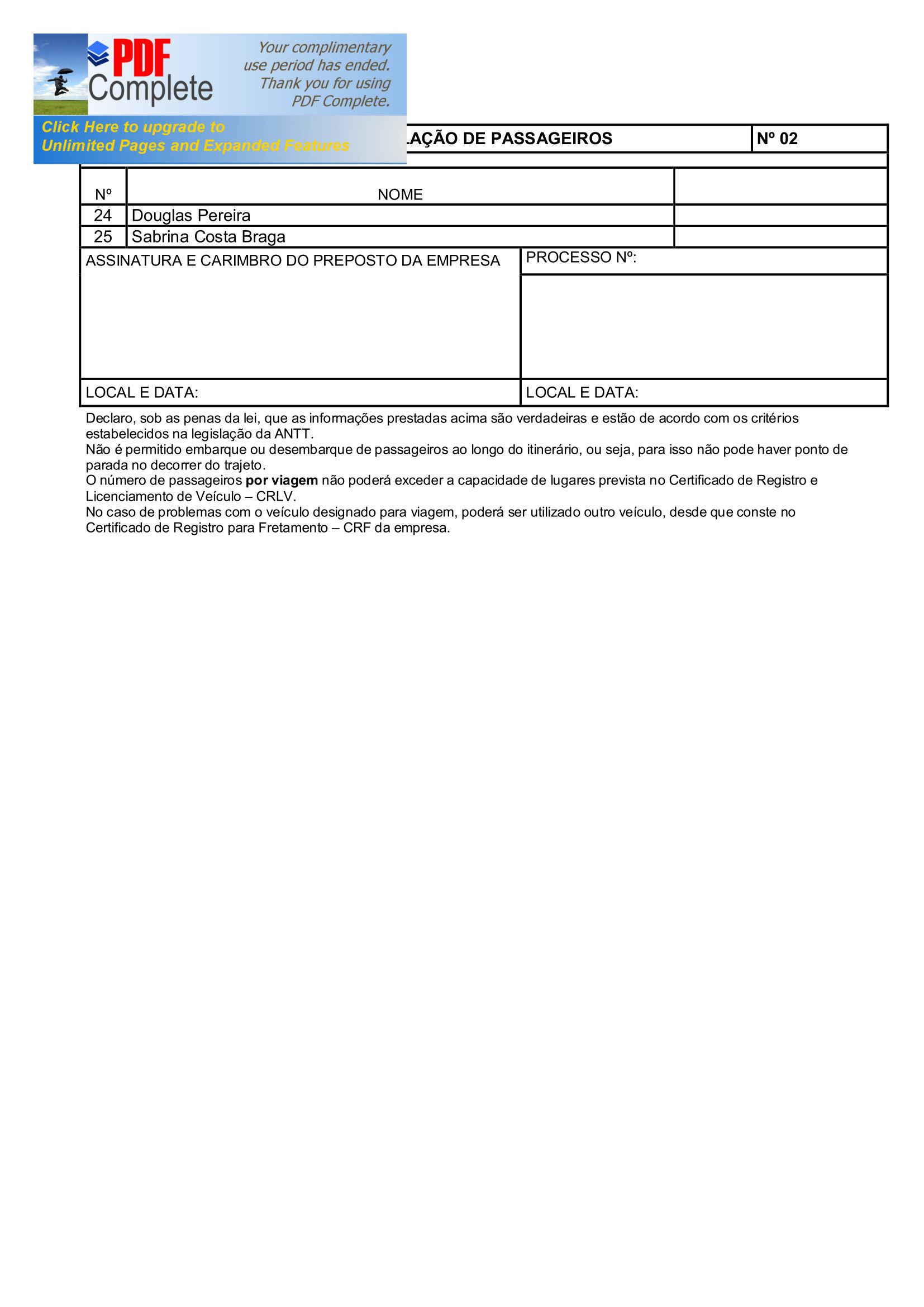 Lista definitiva 2