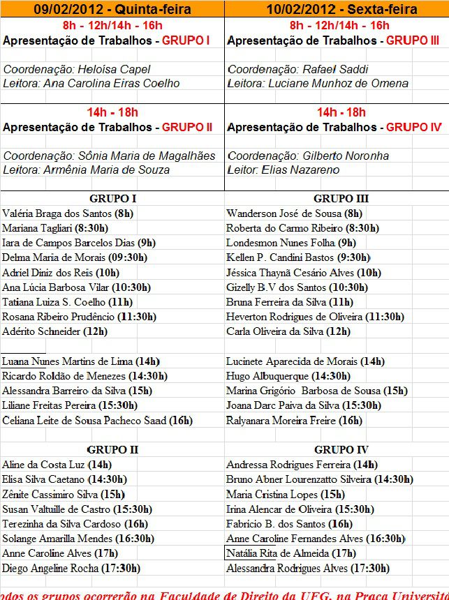 I Seminário da Especialização - Programação
