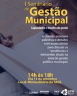 I seminário de gestão municipal