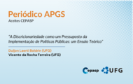 Fundo azul e o texto "Periódico APGS - Aceites CEPASP" escrito na cor laranja.