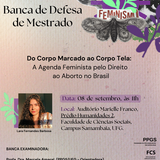 Convite Banca de Defesa Mestrado - Lara Fernandes