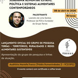 Palestra "Soberania Alimentar: Estado, Política e Sistemas Alimentares Contemporâneos"