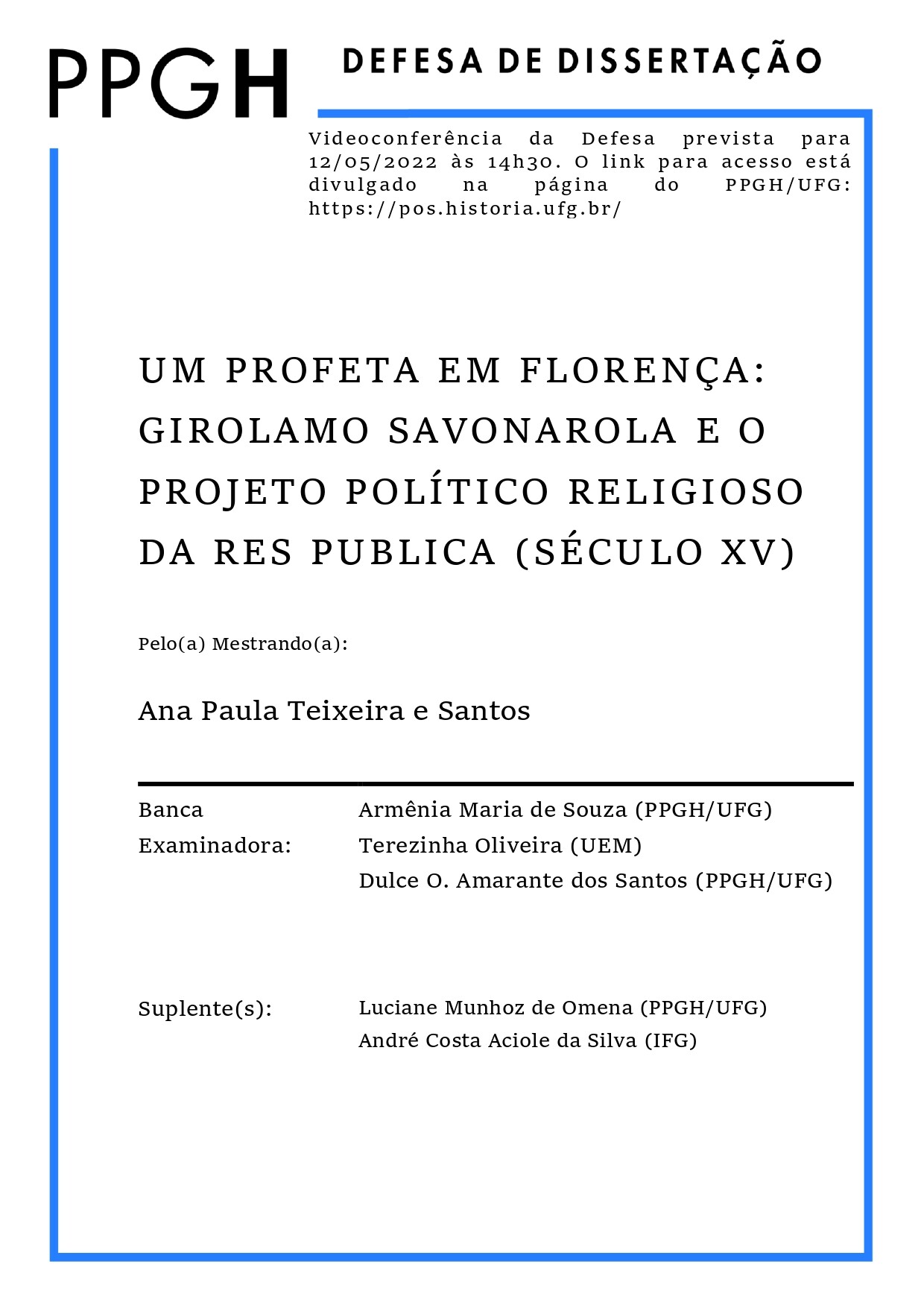 Defesa de Mestrado - Ana Paula Teixeira e Santos 2