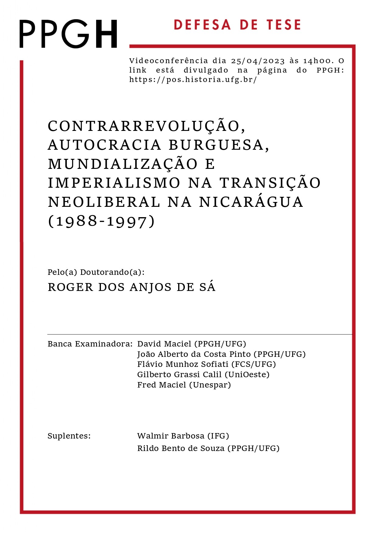 20 - DOUTORADO Roger dos Anjos de Sá